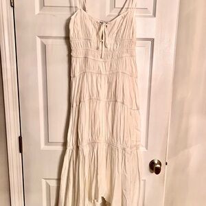 New NEEDII Chic Cream Sun Dress. Sz Small.
